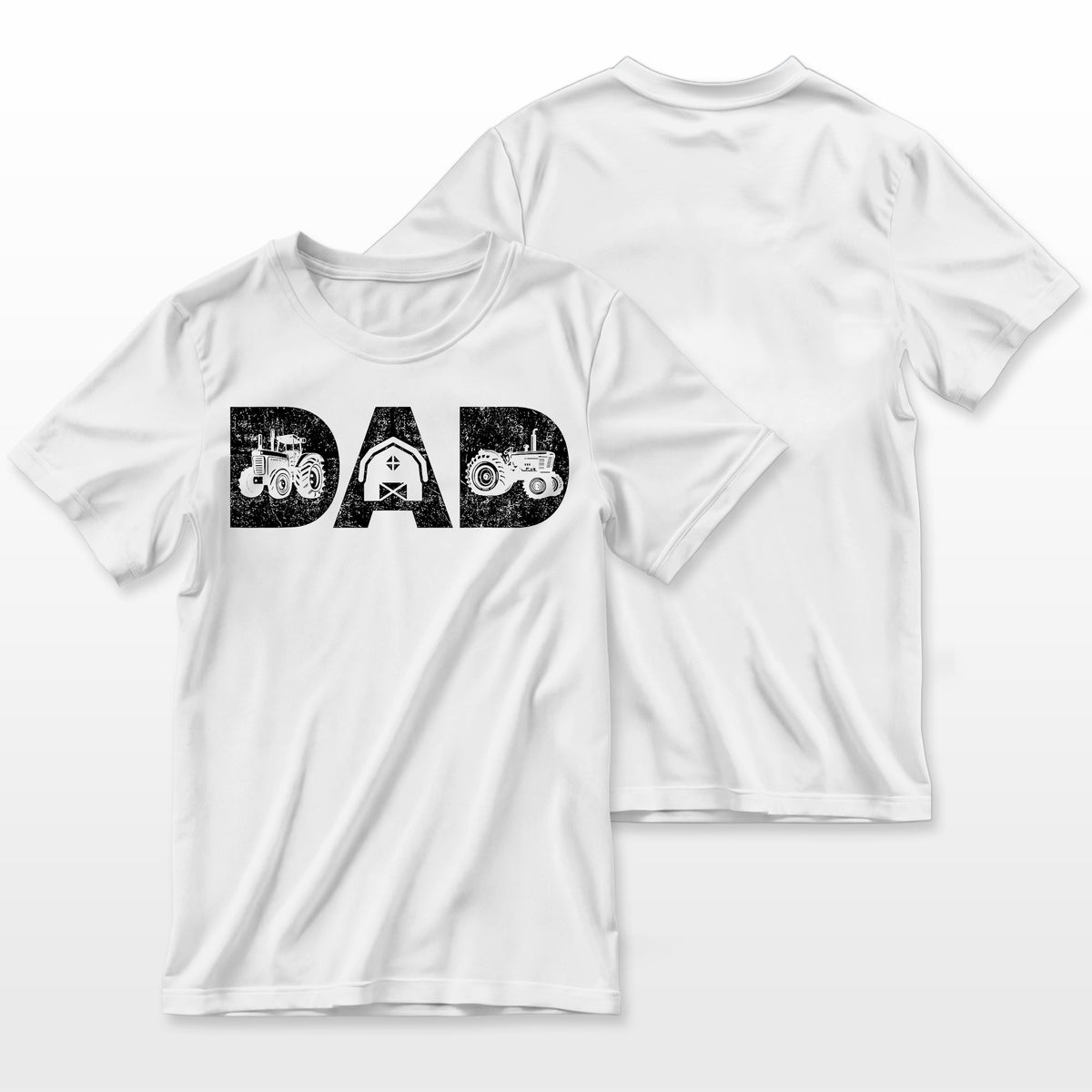 Mens Vintage Farming Father Farm Lover Farmer Daddy Tractor Dad Farmer T-Shirt