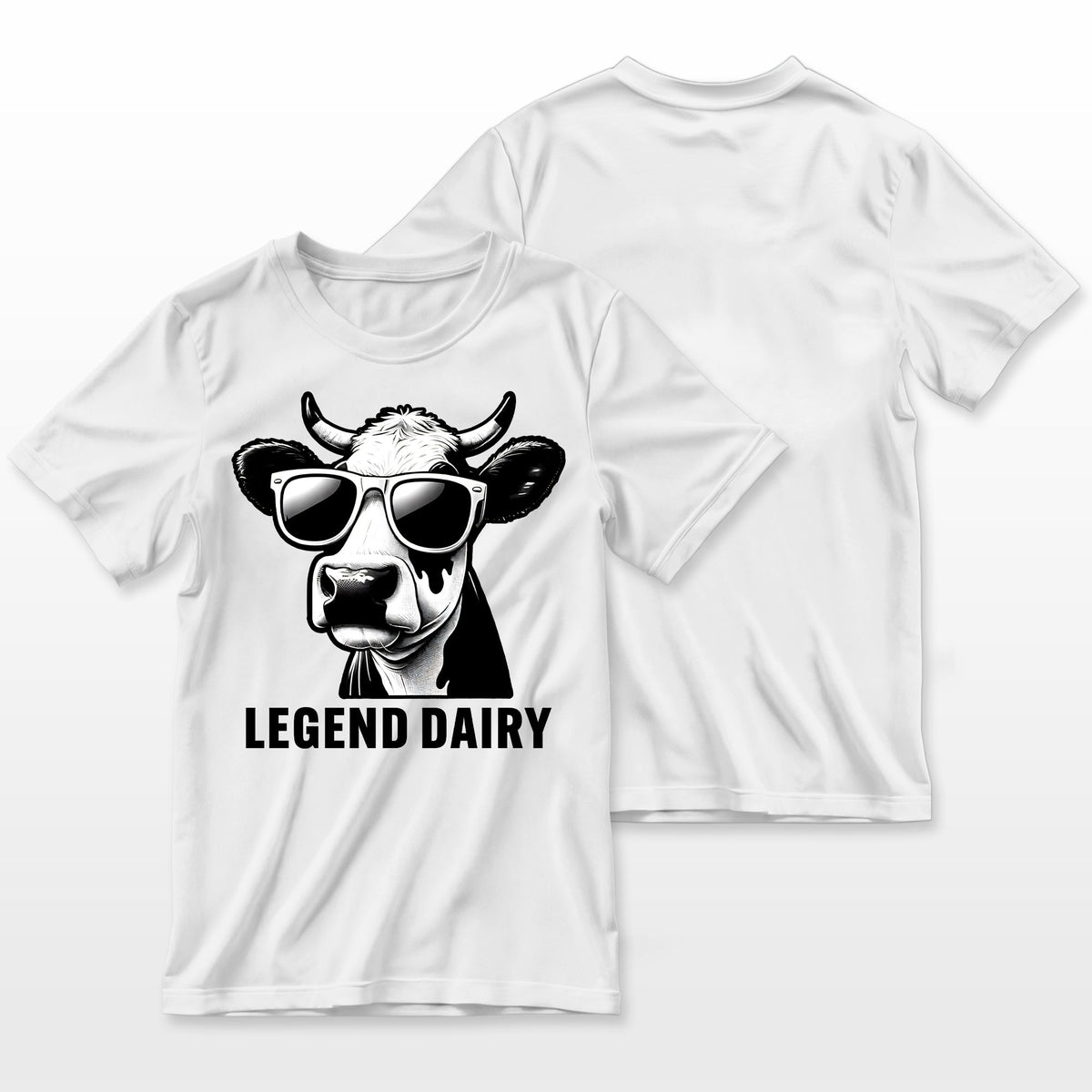 Legend Dairy Funny Farmer Cow Farmer Pun Graphic Farmer T-Shirt