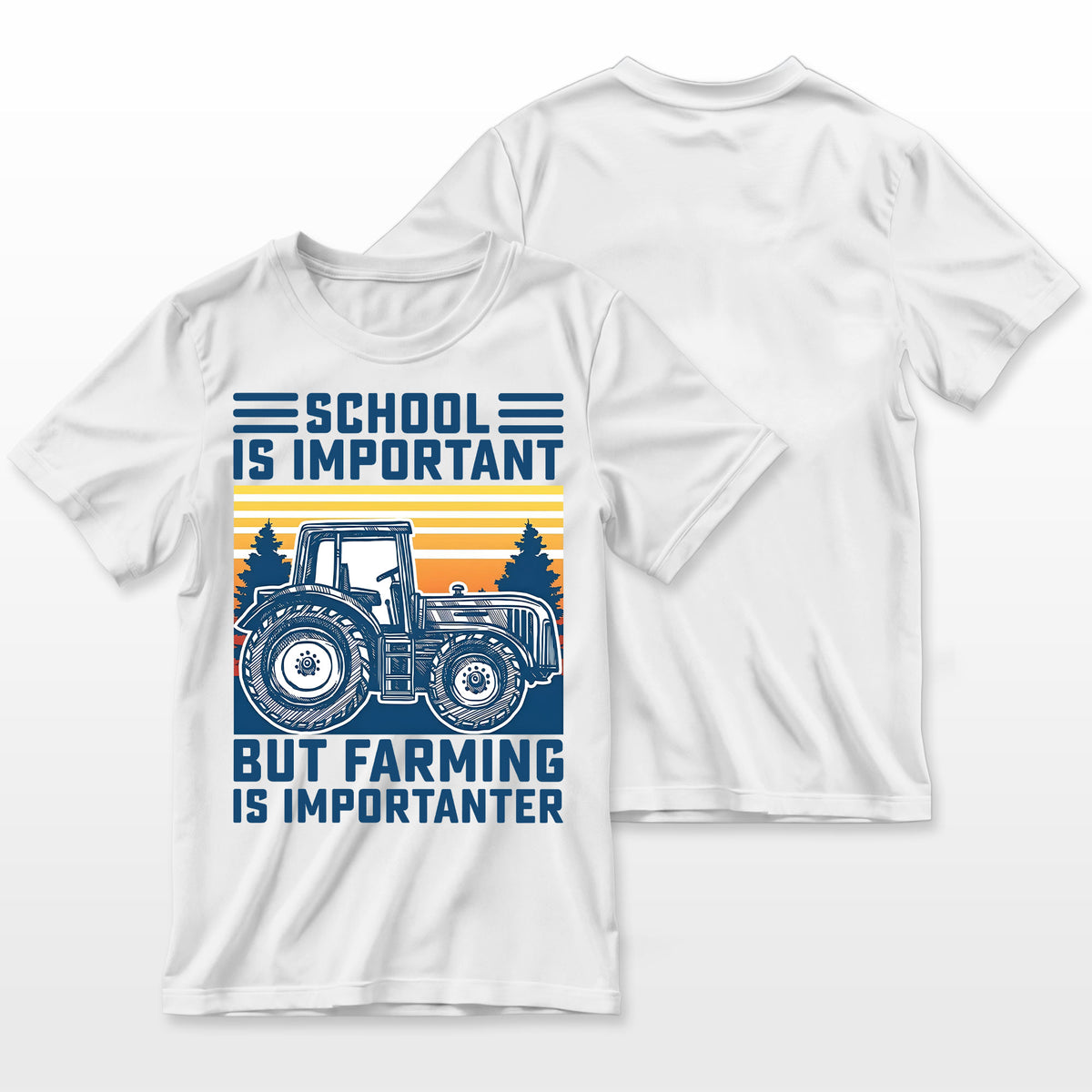 But Farming Is Importanter Farmer Tractor Funny Farm Boys Farmer T-Shirt