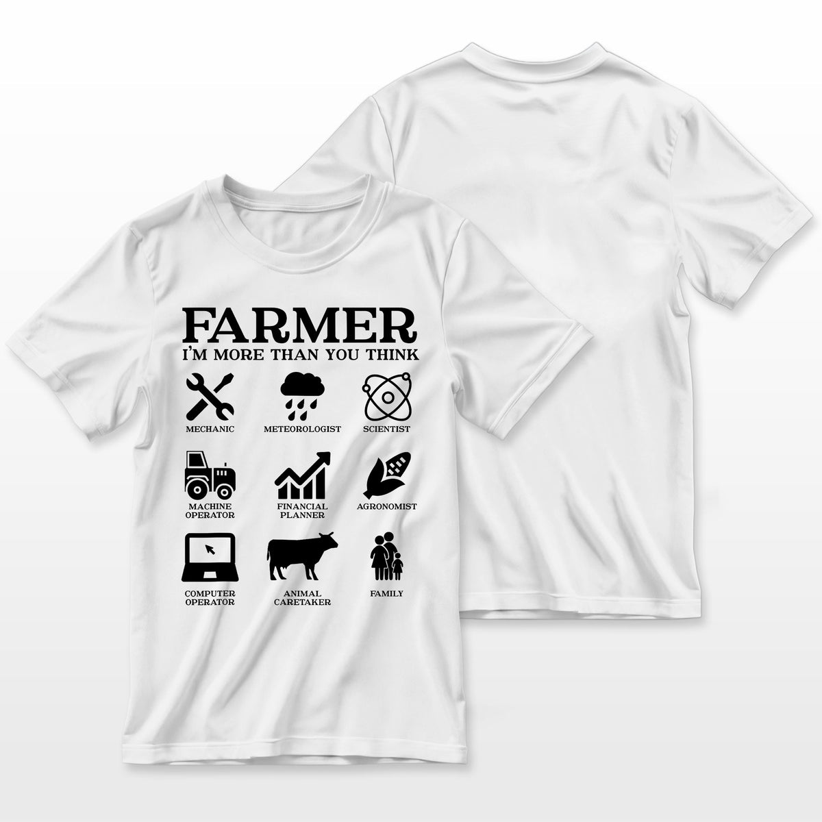 Farmer Gift Idea Farming Agriculture Patriotic Farmer Farmer T-Shirt