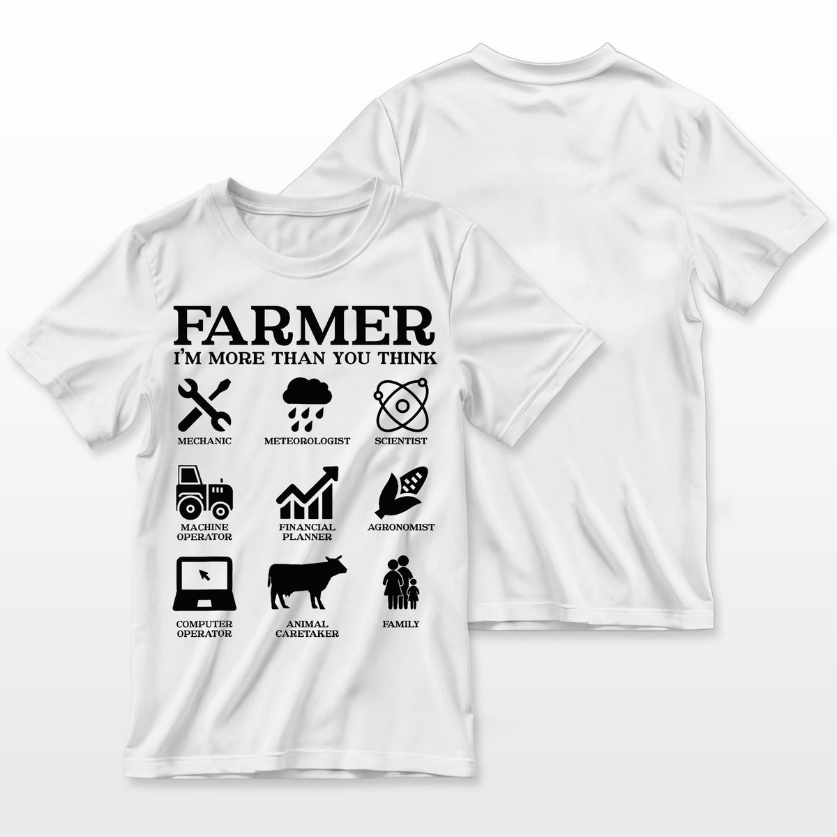 Farmer Gift Idea Farming Agriculture Patriotic Farmer Farmer T-Shirt