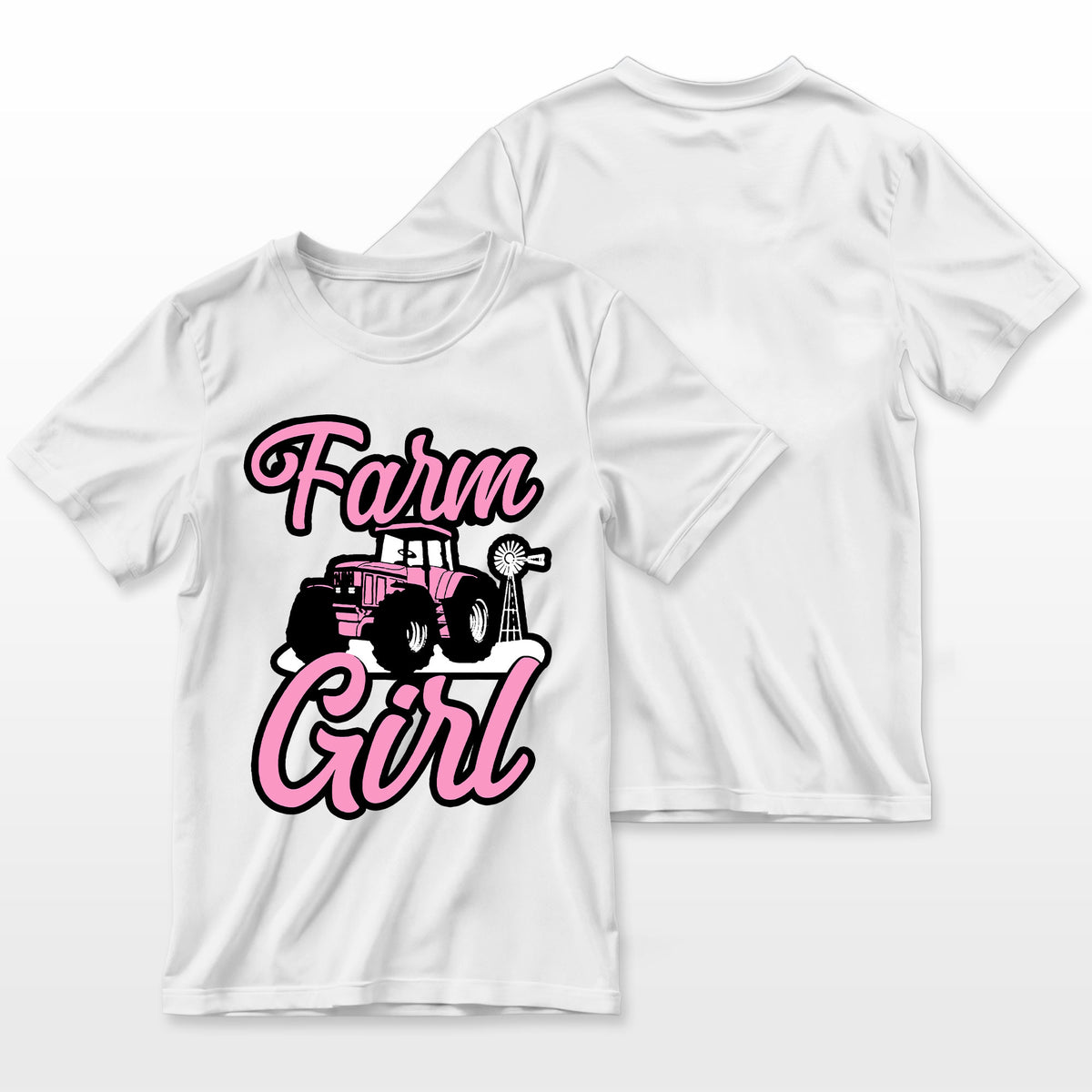 Farming Farmer Girl Tractor Farm Girl T-Shirt