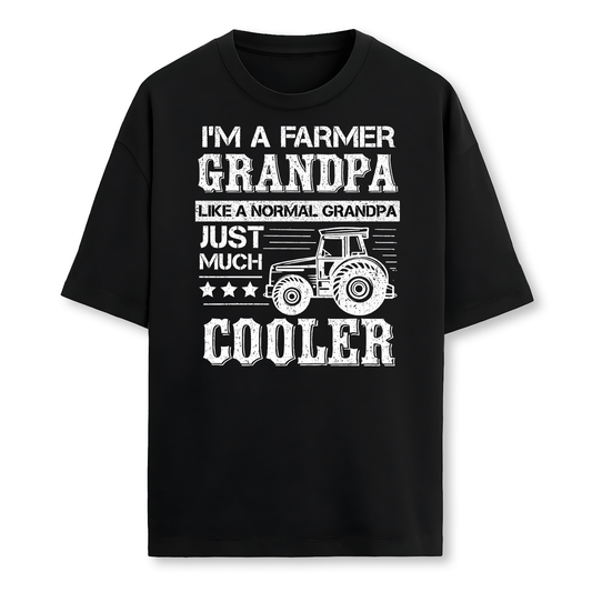 Fathers Day Gift Idea Grandpa Tractor Farmer Farmer T-Shirt
