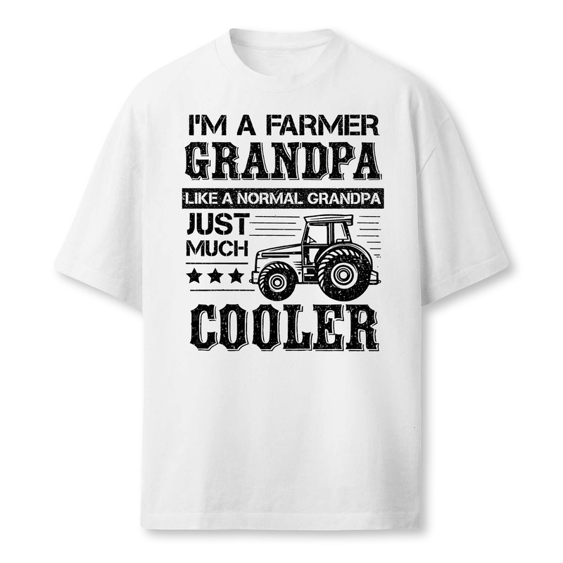 Fathers Day Gift Idea Grandpa Tractor Farmer Farmer T-Shirt