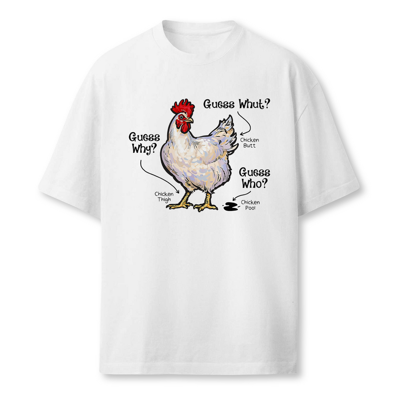 Funny Animal Farm Guess What Chicken Butt T-Shirt