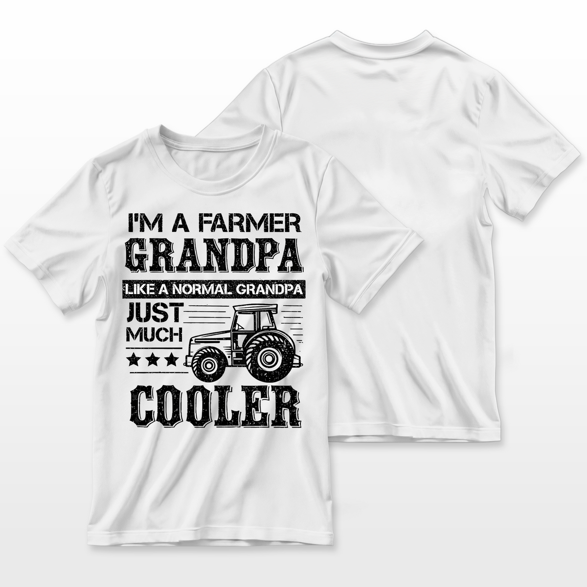 Fathers Day Gift Idea Grandpa Tractor Farmer Farmer T-Shirt